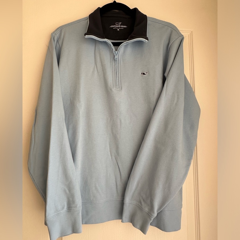 Vineyard Vines Men's Comfort Quarter Zip Pullover, Long-Sleeve Size M